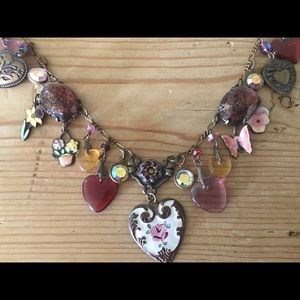 Vintage ❤️ heart charm necklace Valentine’s Day